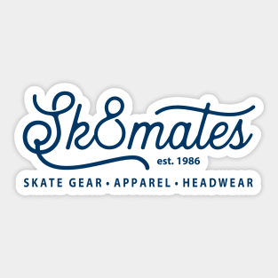 Sk8mates Vintage Logo Design Sticker
